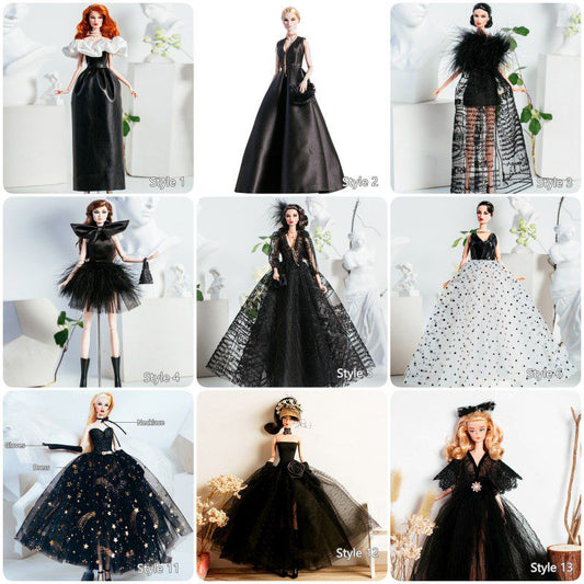 Black Doll Dress Evening Dress