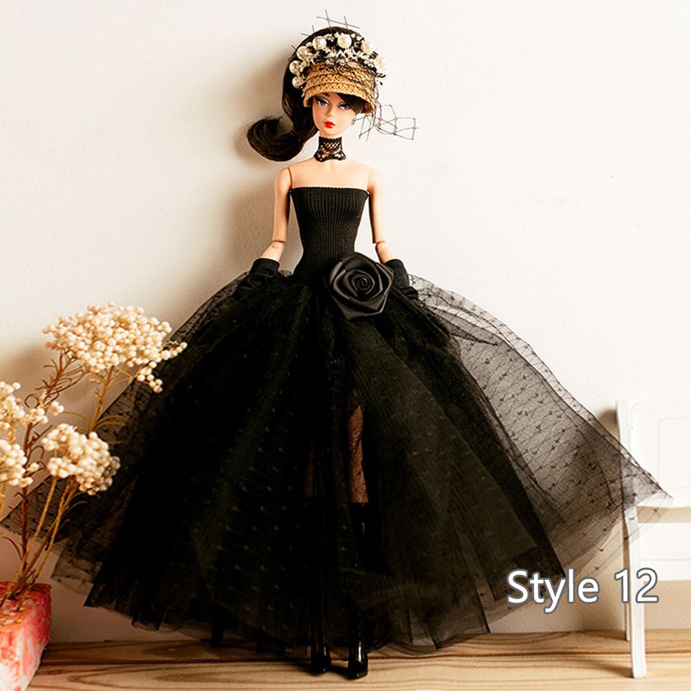 Black Lace Doll Dress