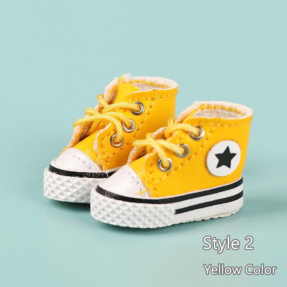 Casual Doll Shoes Yellow Color