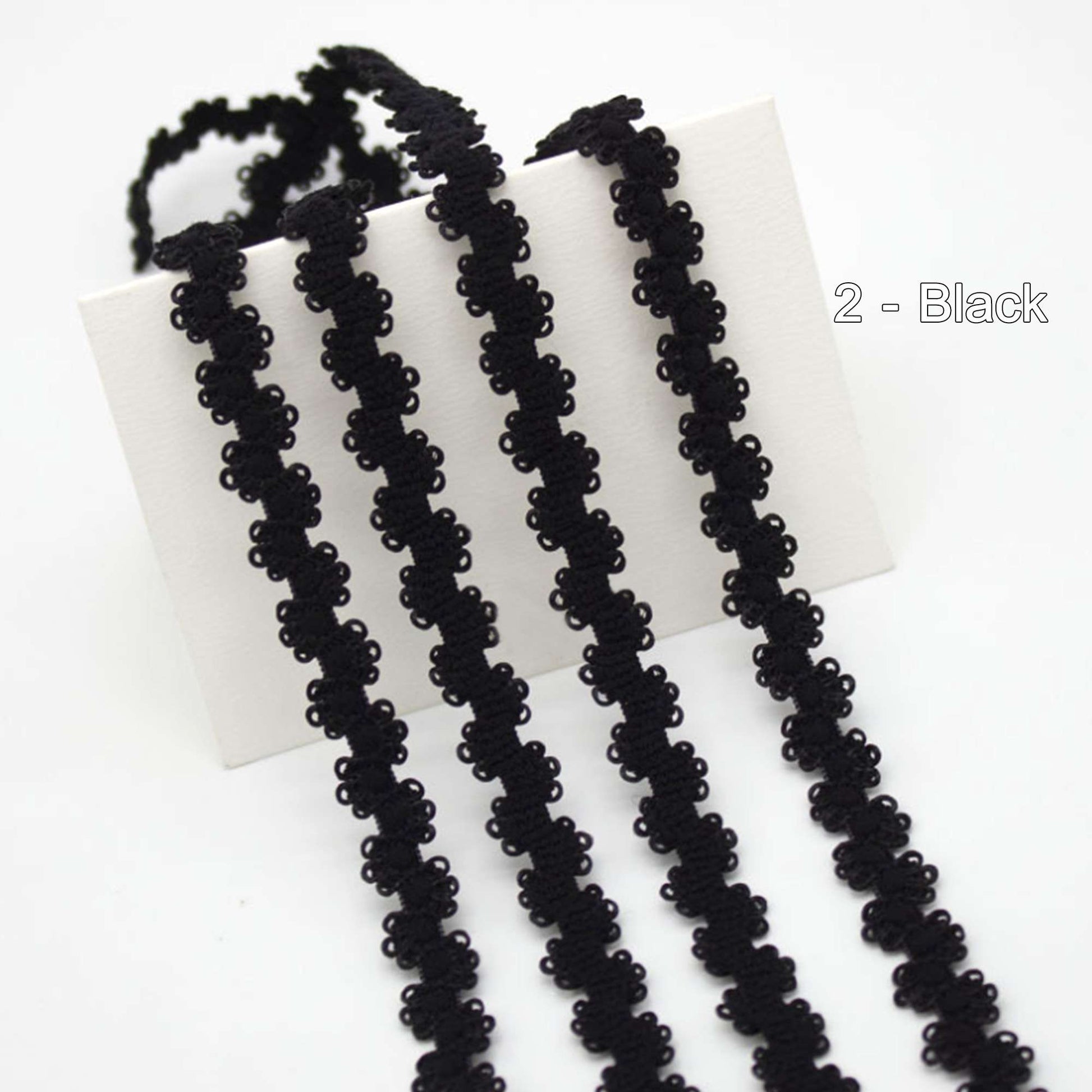 Charm Elastic Trim for Doll Bra Black