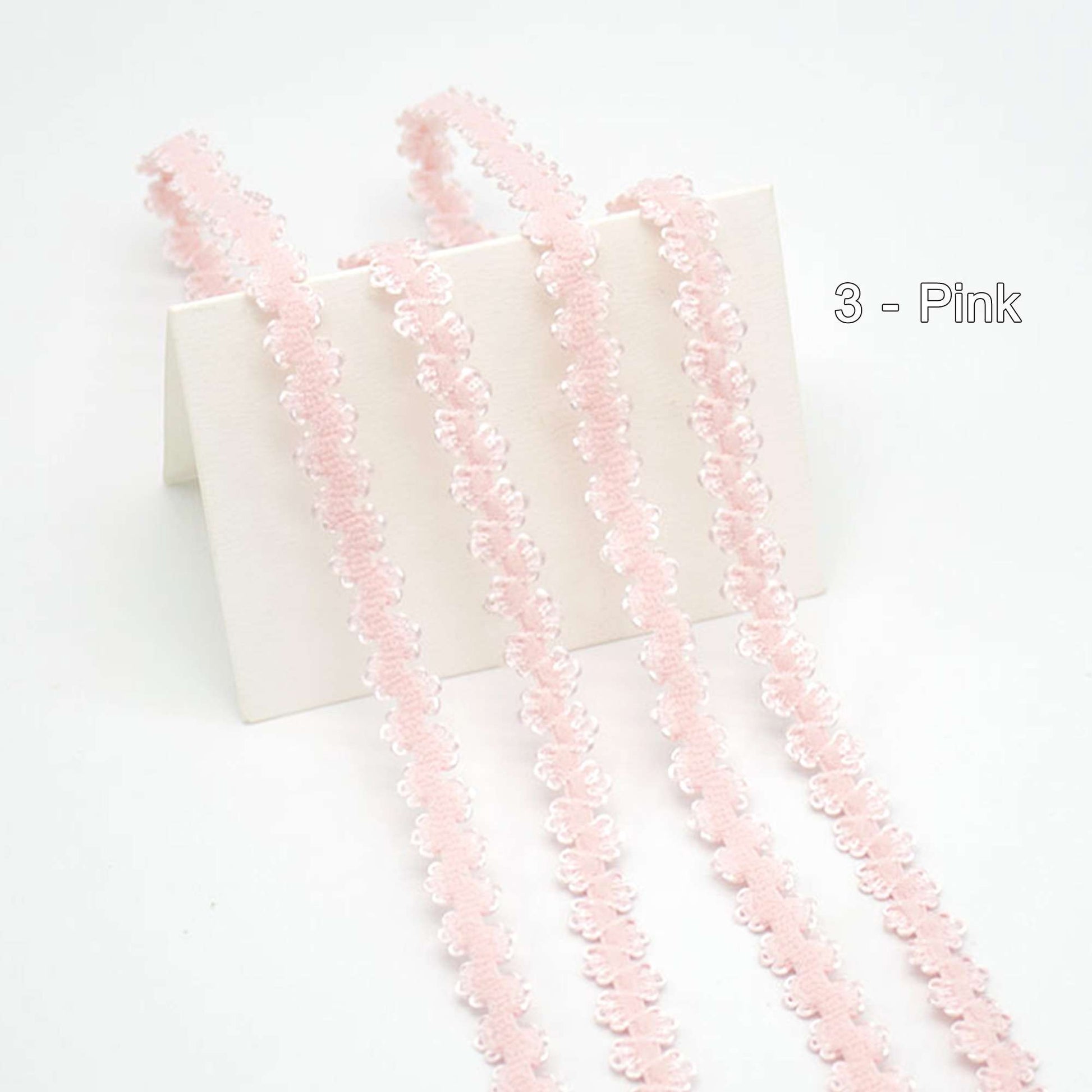 Charm Elastic Trim for Doll Bra Pink