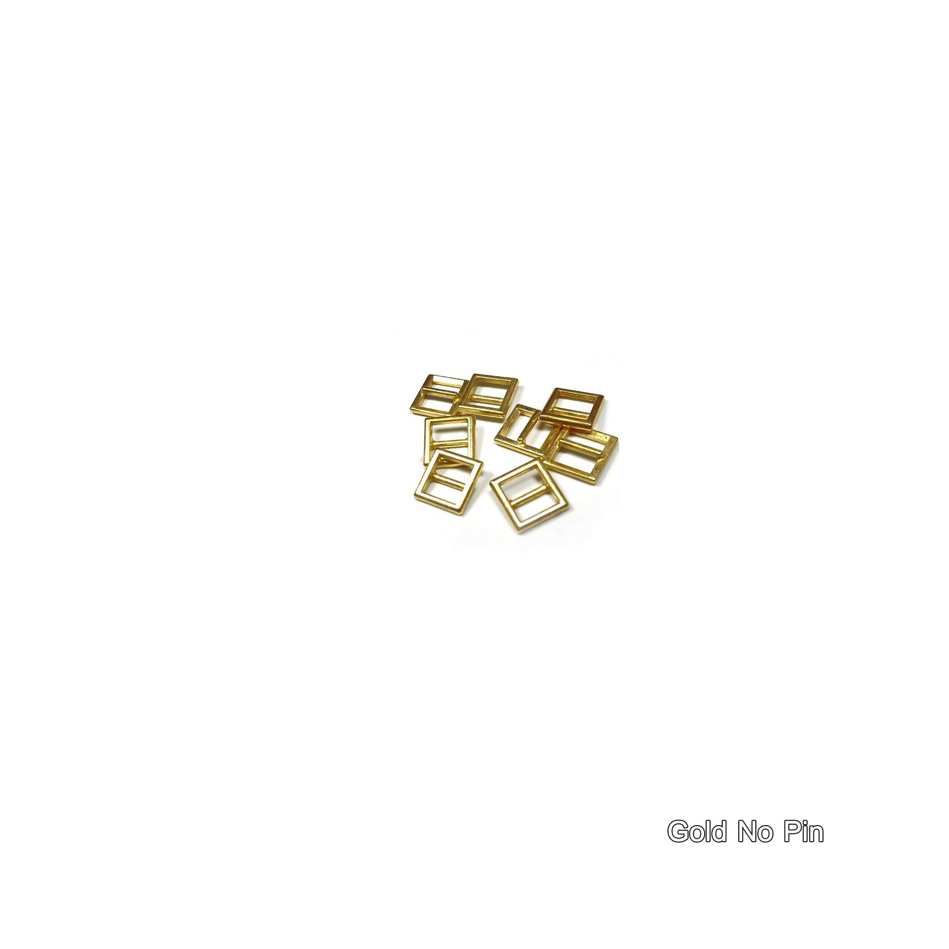 Doll Belt Fastener No Pin Buckle Gold