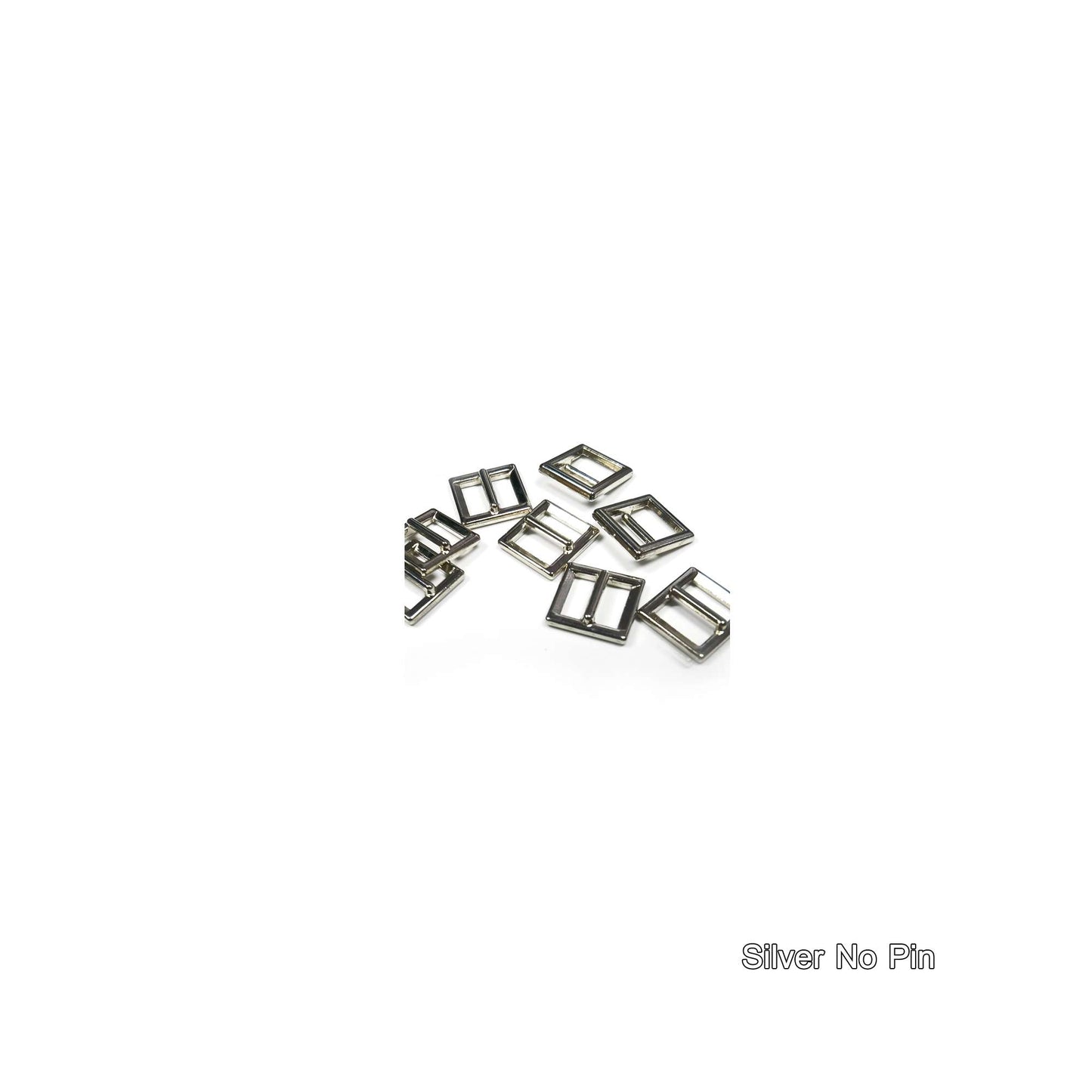 Doll Belt Fastener No Pin Buckle Silver