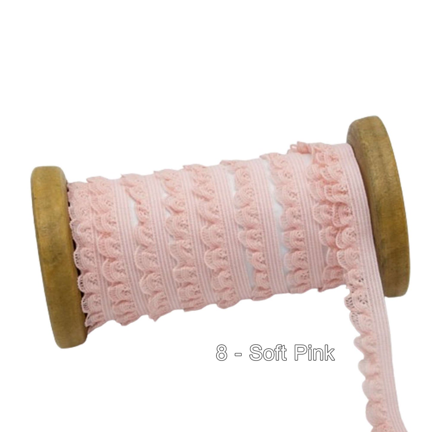 Elastic Lace Trim for Doll Bra Underwear Soft Pink