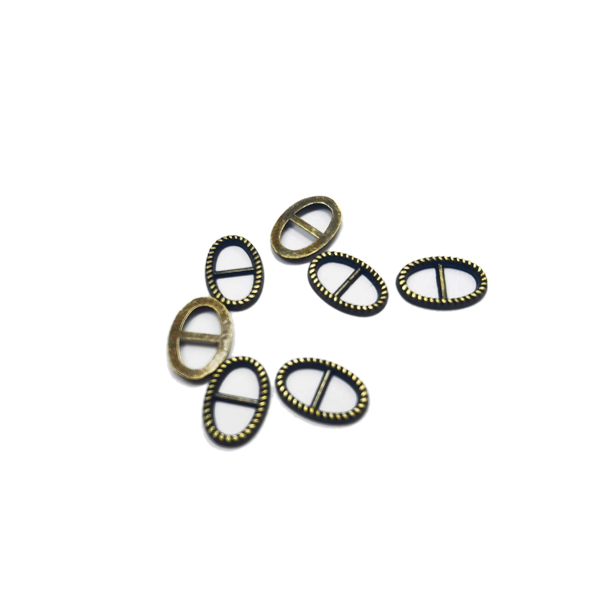 Oval No Pin Buckle Bronze