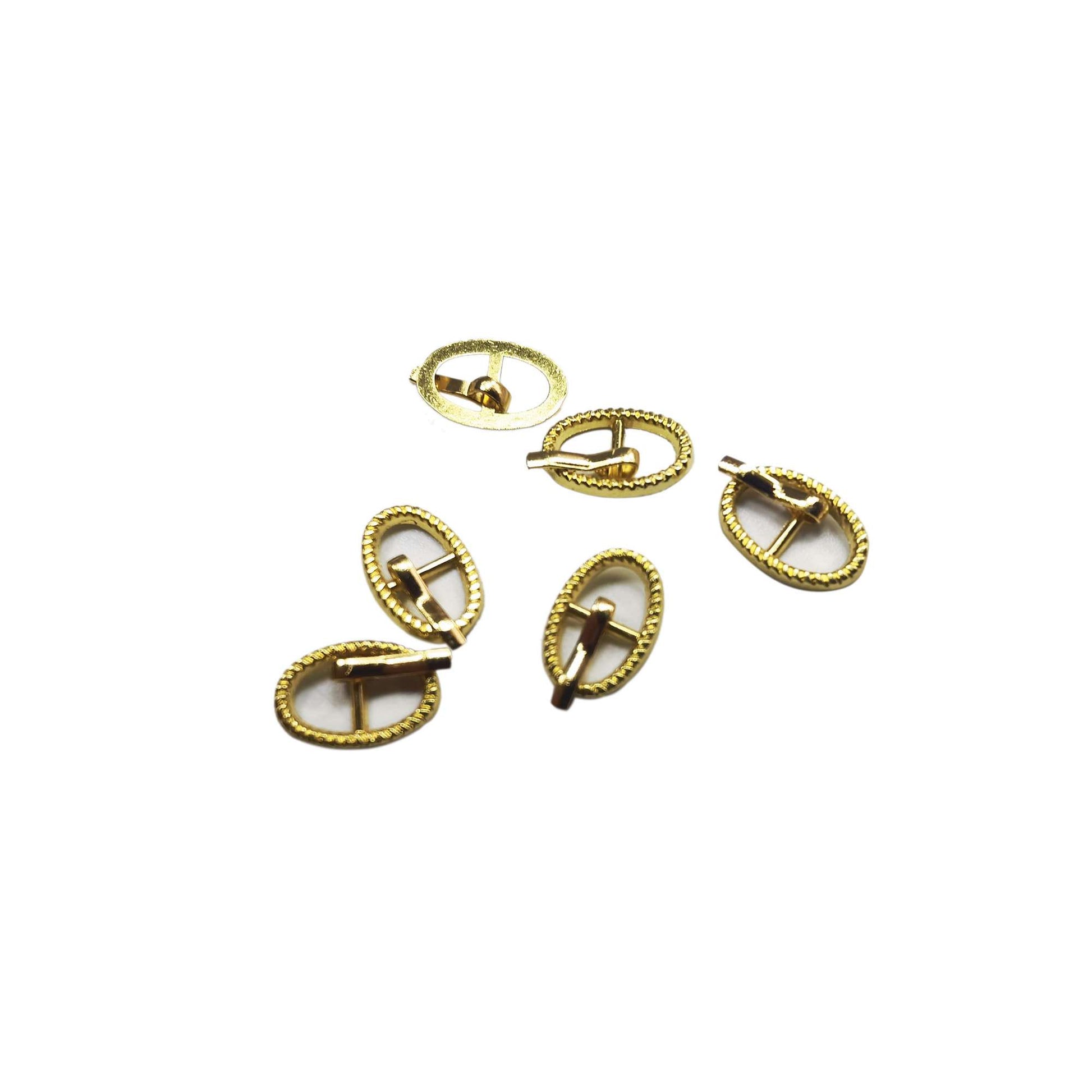 Oval Pin Buckle Gold