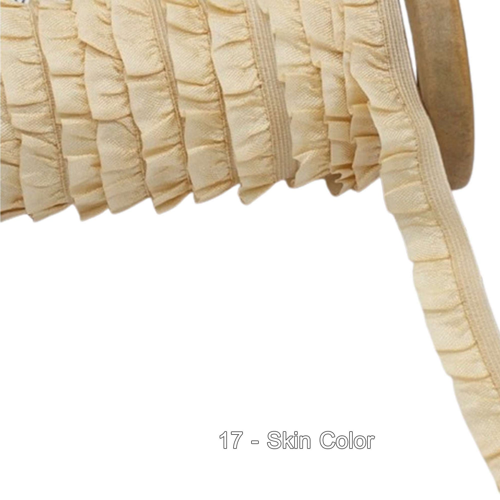 Pleated Elastic Trim Skin Color