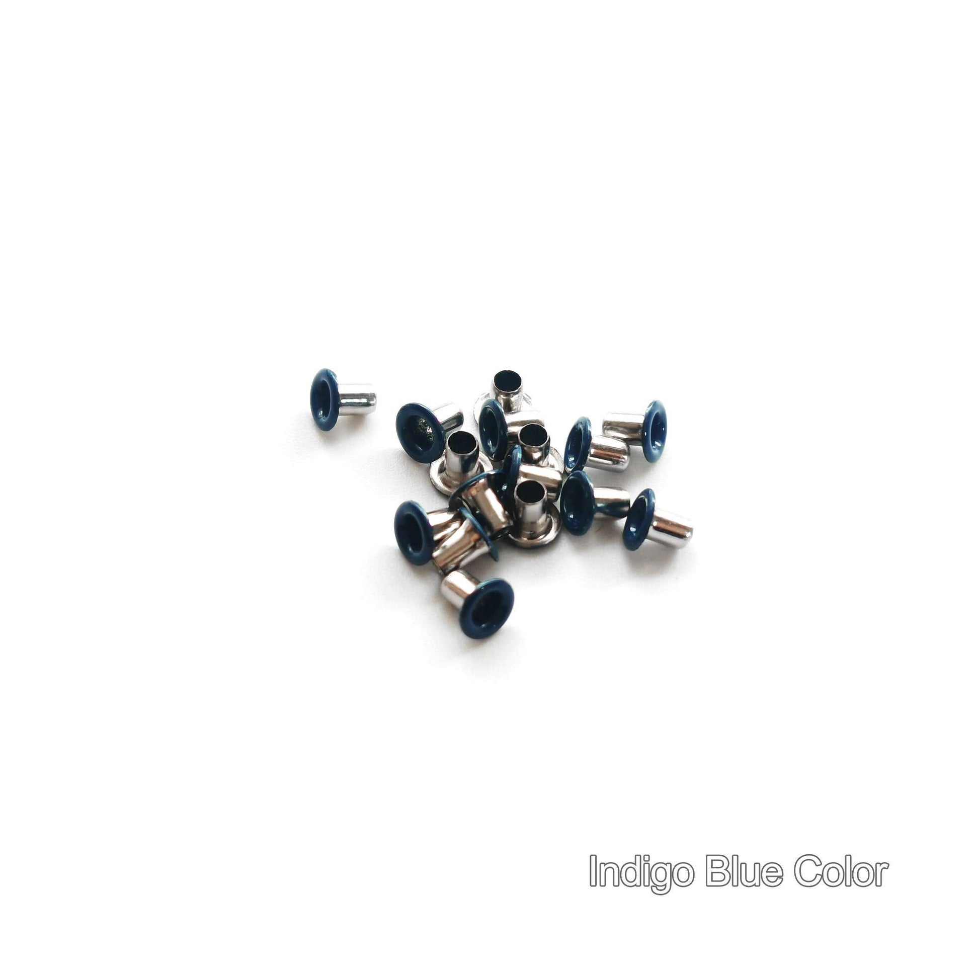 Super Tiny Doll Eyelets Indigo Blue