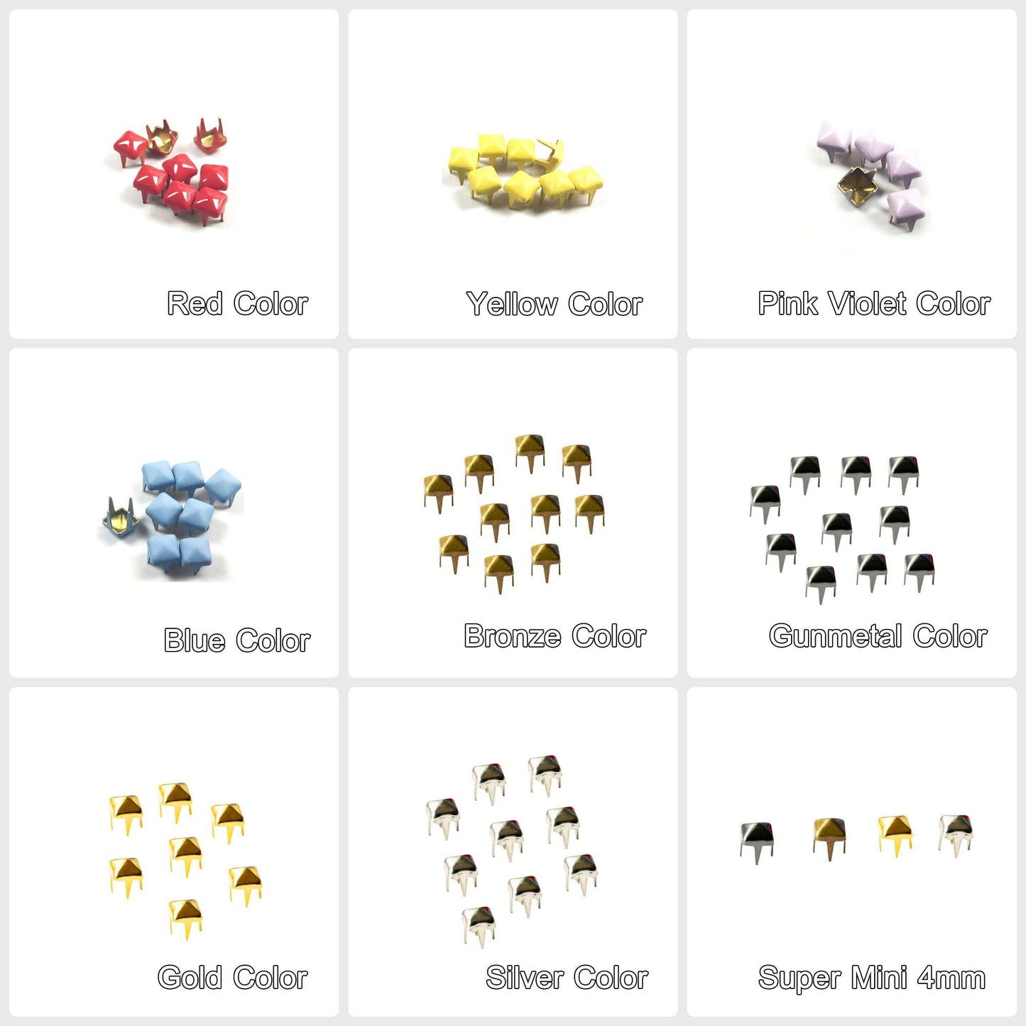 Tiny Doll Claw Rivets Studs 4mm