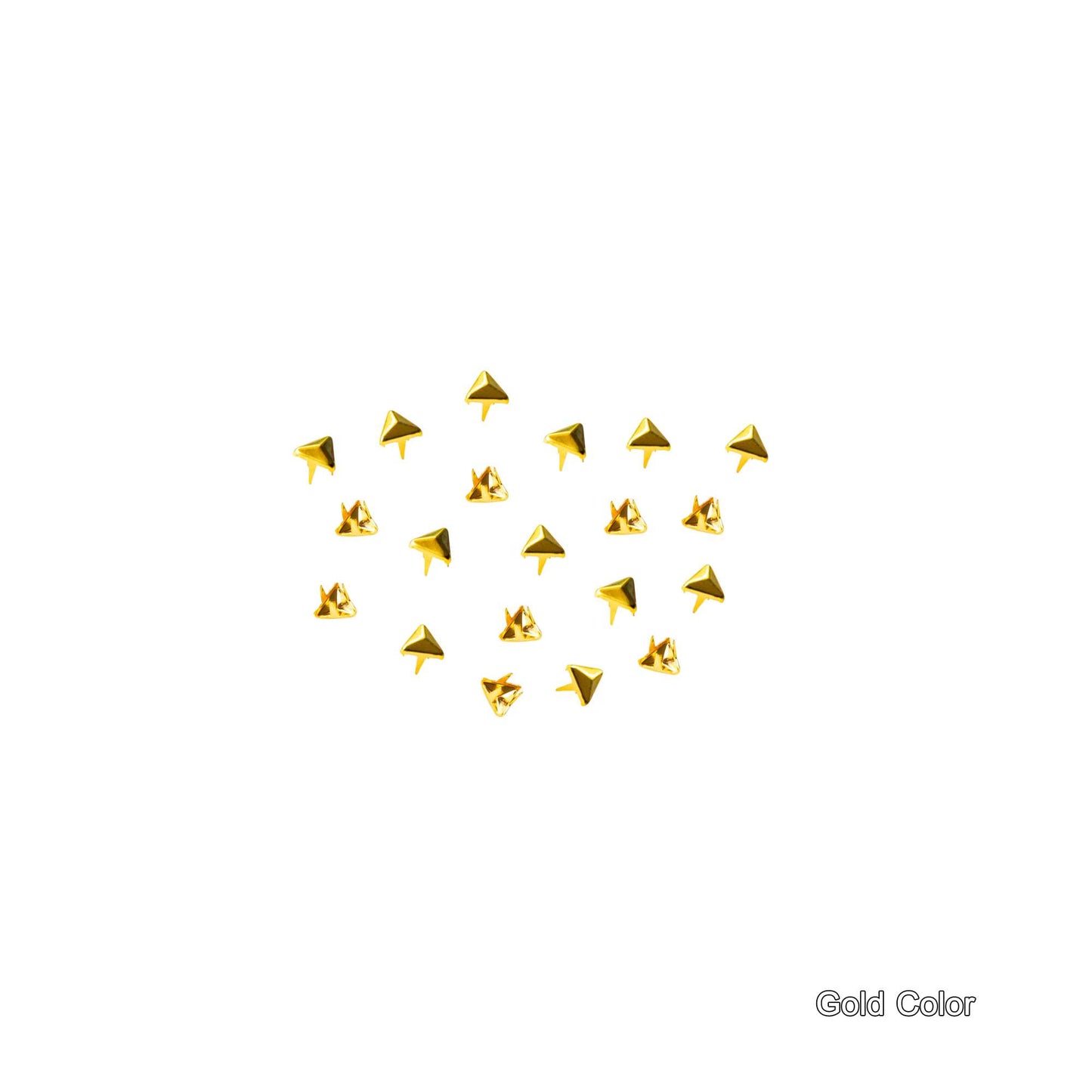 Triangle Claw Rivets Studs for Doll Gold